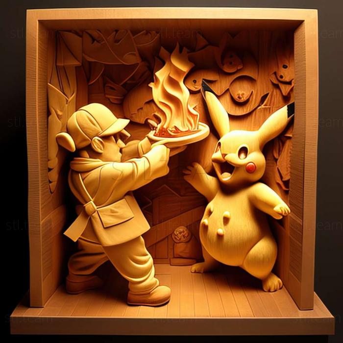3D model Cooking Up a Sweet Story Showdown Satoshi VS Pikachu (STL)